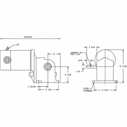 MI DC GEARMOTOR 10rpm 90V
