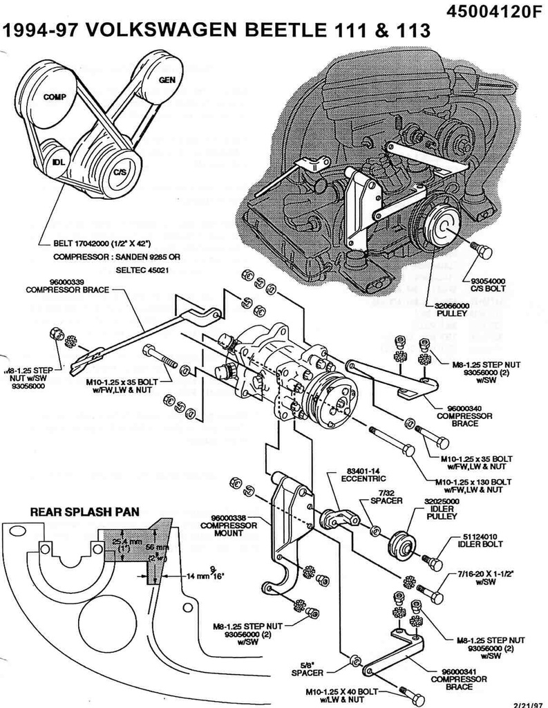 BAVW BEETLE 94-97 1.5 1.6