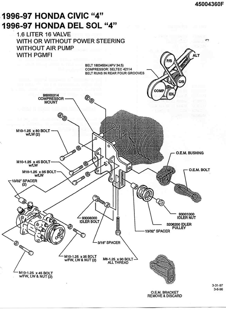 BAHO CIVIC 96-00 1.6 42114
