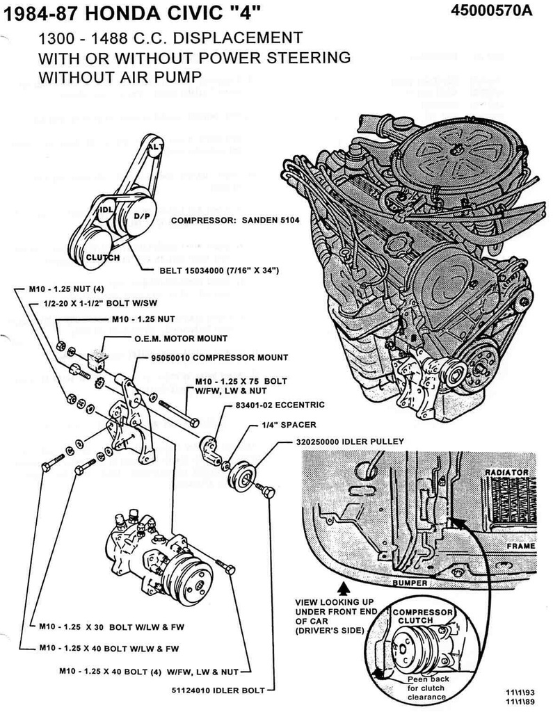 BAHO CIVIC 84-87 1.3 1.5