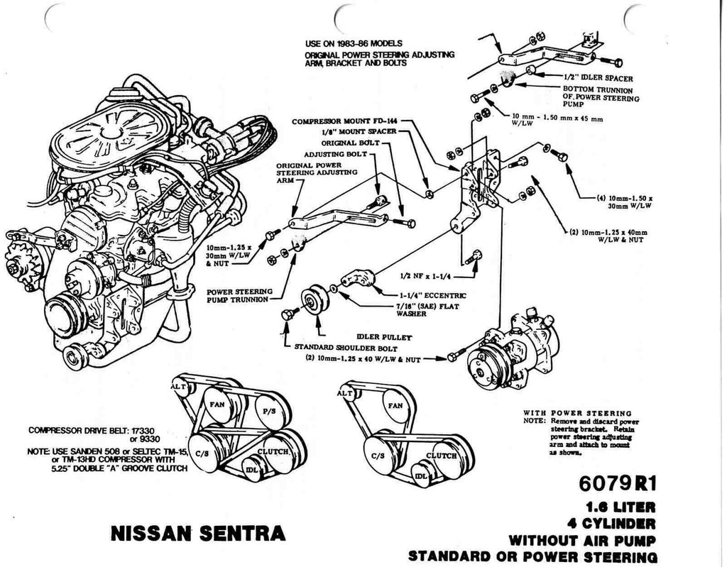 BANI SENTRA 82-88 1.5 1.6 C-PS