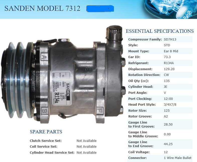 COUN SD7H13 2A 125MM 12V      