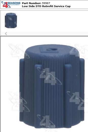 CAP R134 LOW SIDE BLUE        