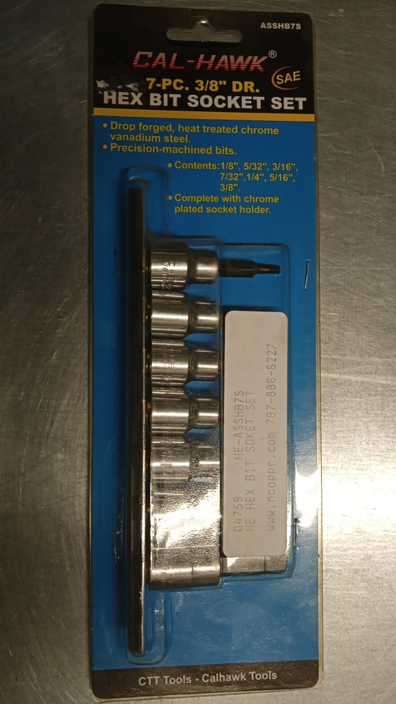 HE HEX BIT SOKET SET METRIC