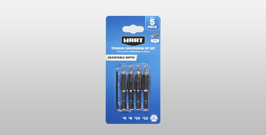 HE COUNTRSINK BIT SET 5PC     