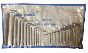HE HEX KEY SET 25PC           