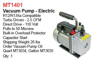 HE VAC PUMP 2.5 CFM           