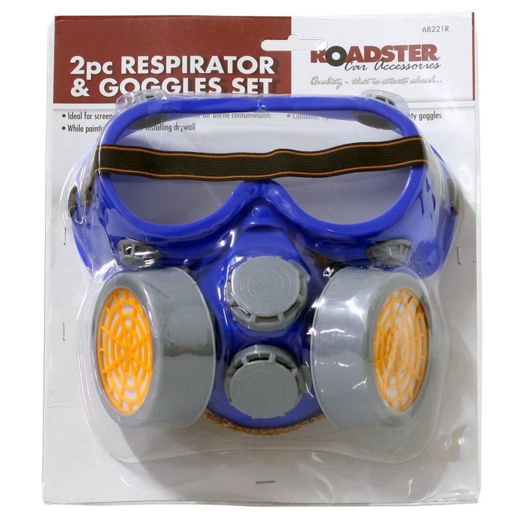 MI REPIRATOR Y GOGGLES SET 2PC