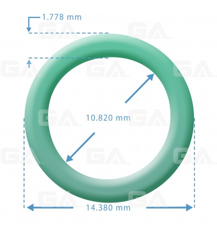 OR O-RING #8 VERDE