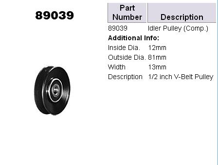 PUUN 1/2 81MM V-BELT ID-12MM*