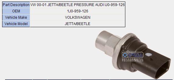 SWVW JETTA 00-01 3T 1J0959126 