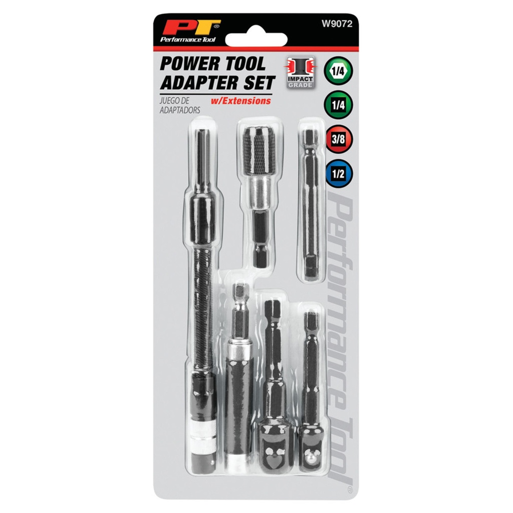 HE POWER TOOL ADAPTER SET 6PC