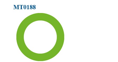 OR O-RING #8 GREEN (13/32)    