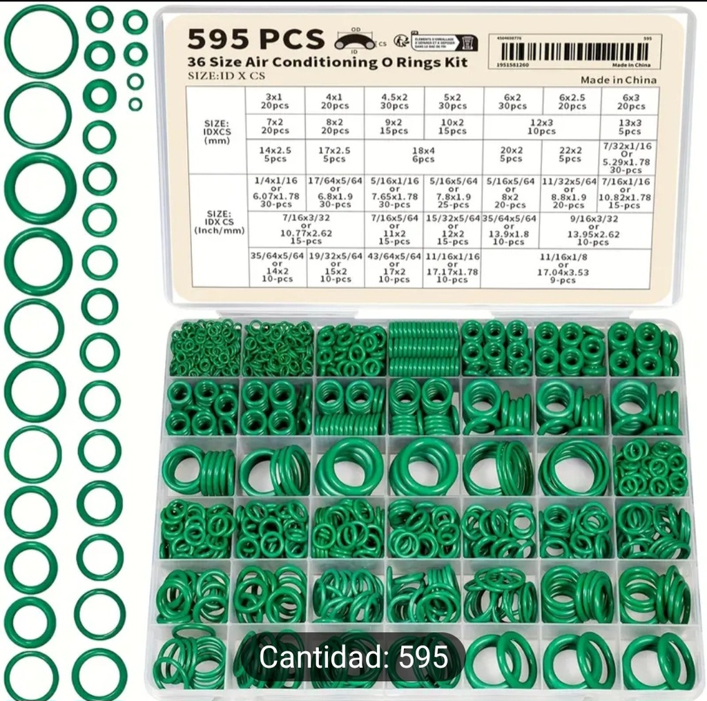 OR KIT 595PC's O-RING