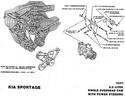 [BA-1037] BAKI SPORTAGE 90-01 2.0 SS PS 