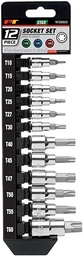 [MI-W38802] MI 12PC STAR BIT SOCKET SET