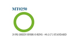[OR-MT0250] OR O-RING #8 VERDE (13/32)