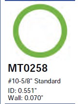 [OR-MT0258] OR O-RING #10 VERDE (1/2)