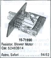 [RE-15-71990] RECH ASTRO 92-95 3T W/DIODO