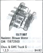 [RE-15-71997] RECH G 92-96 FRONT CHEV VAN P