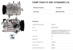 [CO-20-22298] COFO RANGER 19-21 2.3L =CO-11691C