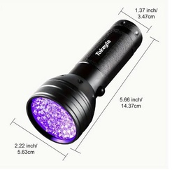[HE-UV395NM] UV LINTERNA ULTRAVIOLETA 51 LED