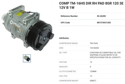 [CO-20-46282] COUN DKTM16 8PV 120MM HPAD 12V